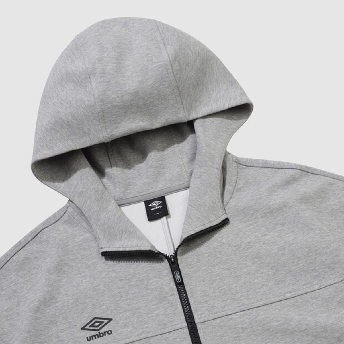 엄브로(UMBRO) 올라운드 기능성 쿠션지 후드집업 그레이 UR121SFT11