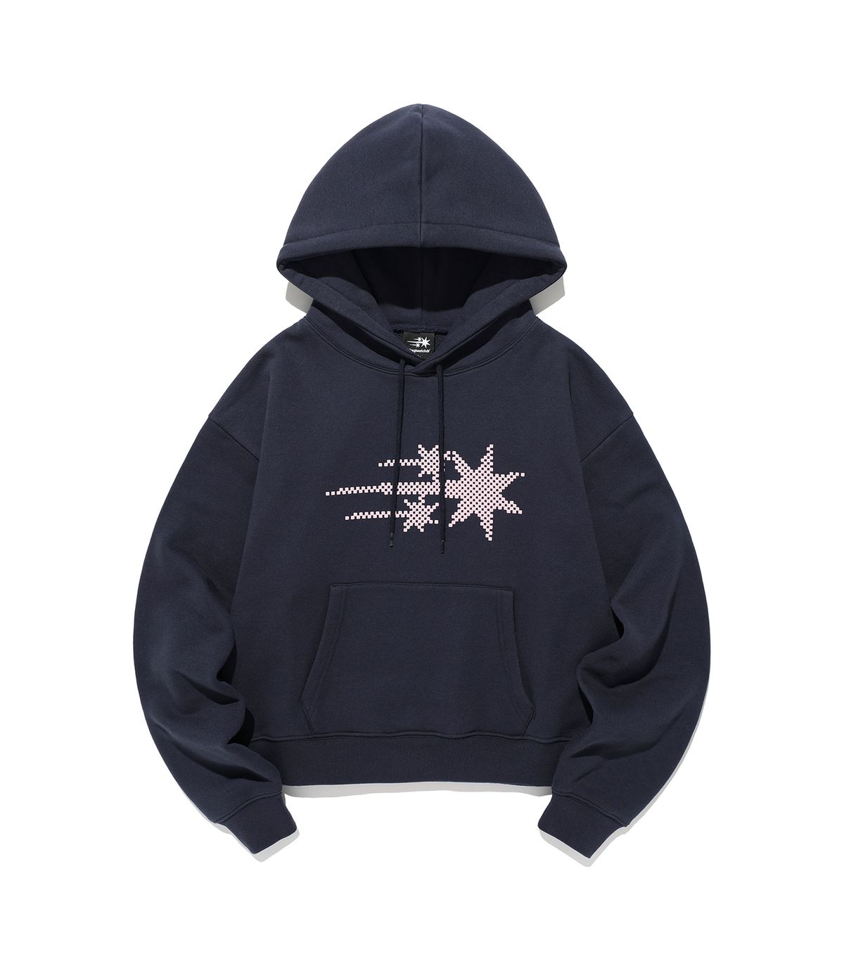 나이스고스트클럽(NICEGHOSTCLUB) MOSAIC 3STAR CROP HOODIE_NAVY(NG2GSUM401A)