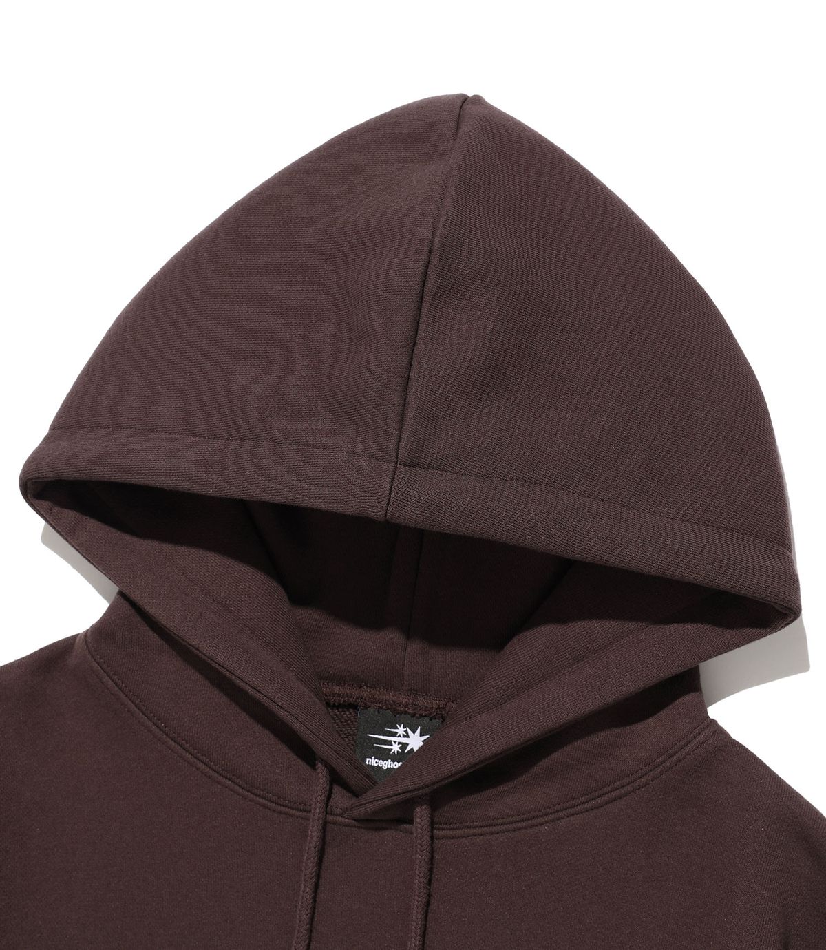 나이스고스트클럽(NICEGHOSTCLUB) MOSAIC 3STAR CROP HOODIE_BROWN(NG2GSUM401A)