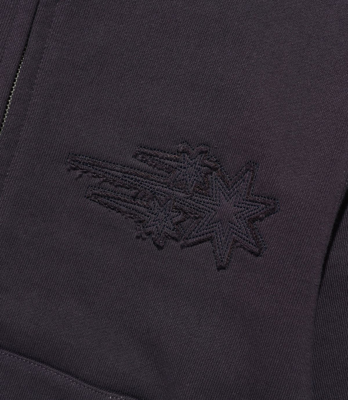 나이스고스트클럽(NICEGHOSTCLUB) 3STAR CROP HOODIE ZIP UP_PURPLE(NG2GSUM492A)