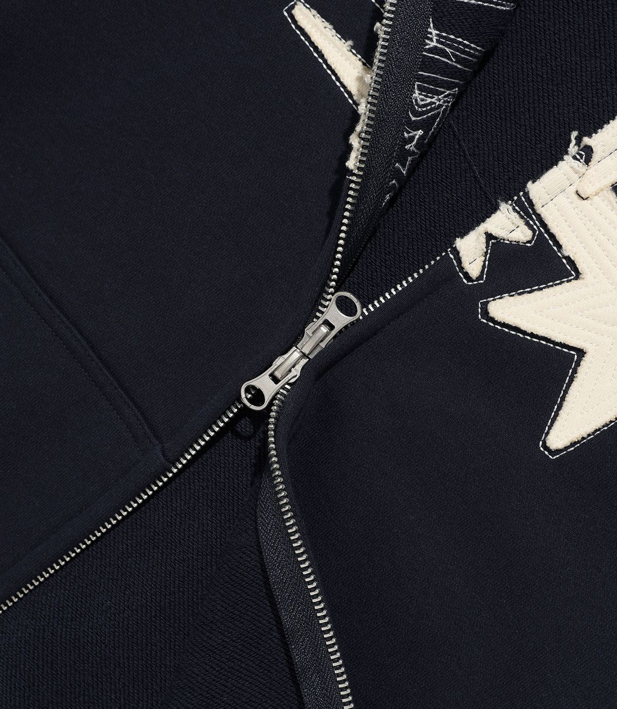 나이스고스트클럽(NICEGHOSTCLUB) 3STAR APPLIQUE HOODIE ZIP UP_3colors(NG2GSUM490A)