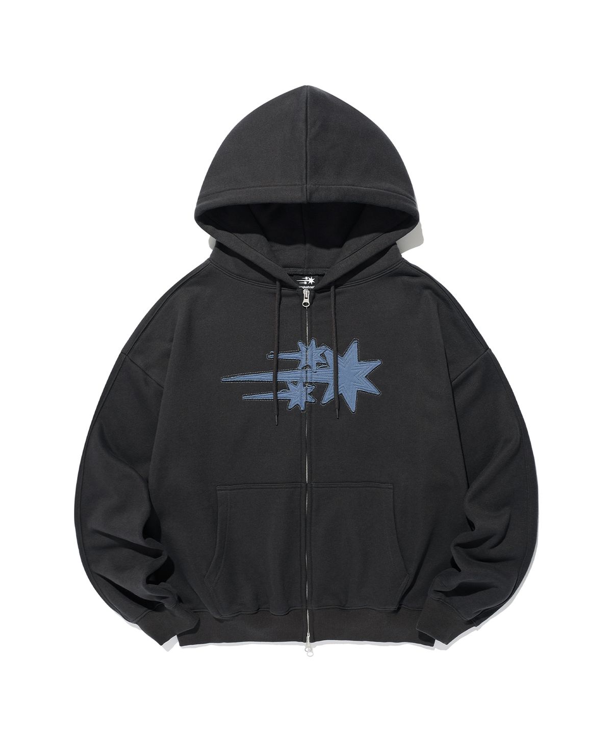 나이스고스트클럽(NICEGHOSTCLUB) 3STAR APPLIQUE HOODIE ZIP UP_5colors(NG2GSUM490A)