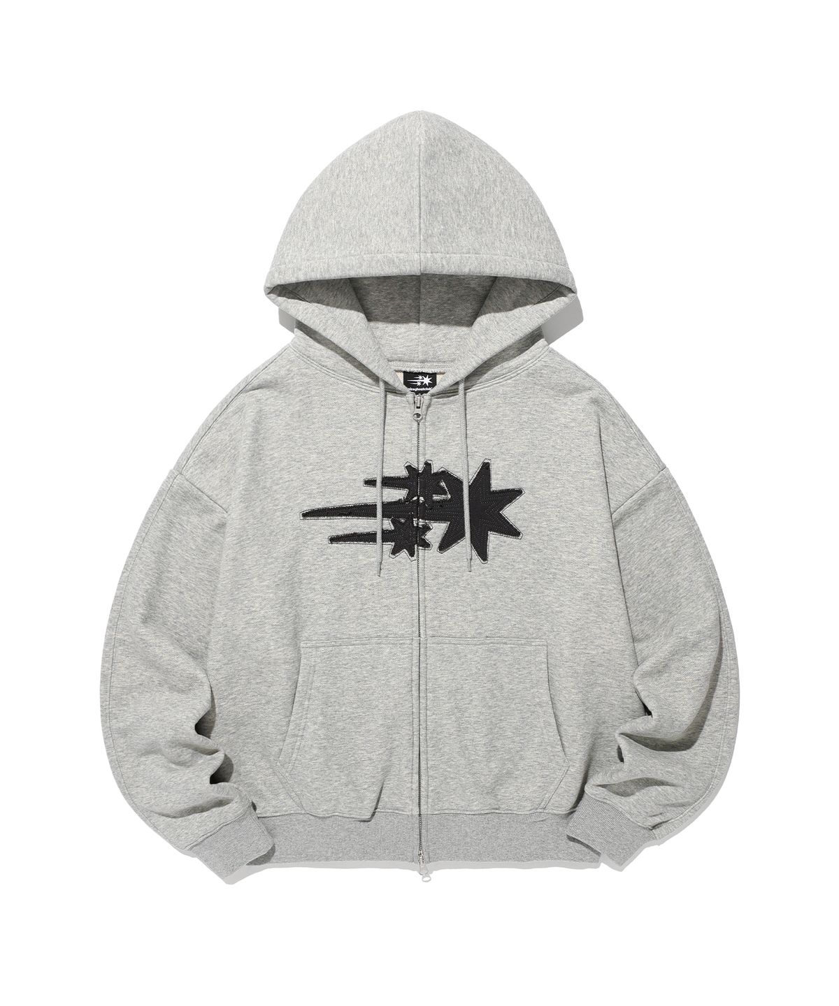 나이스고스트클럽(NICEGHOSTCLUB) 3STAR APPLIQUE HOODIE ZIP UP_5colors(NG2GSUM490A)