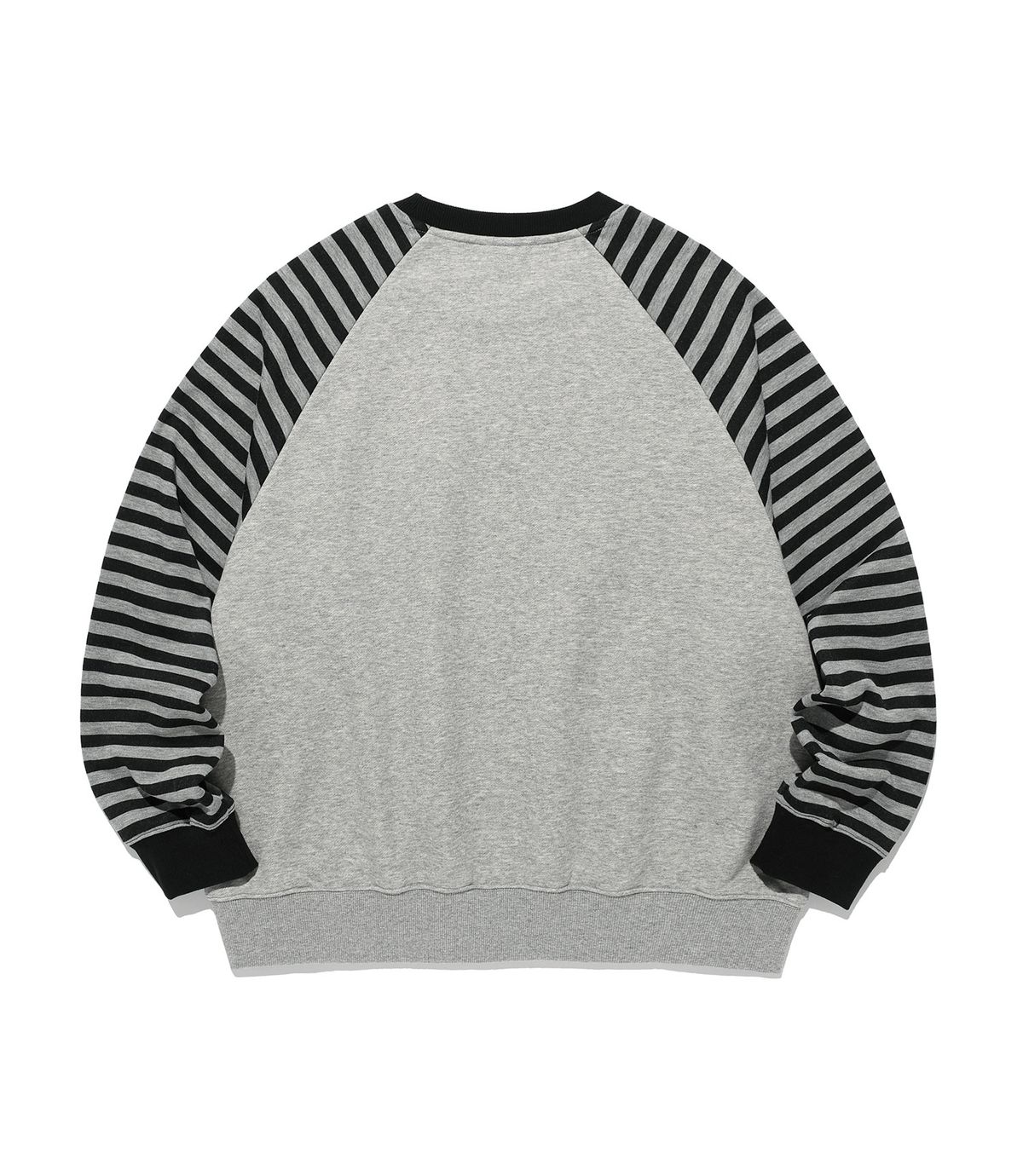 나이스고스트클럽(NICEGHOSTCLUB) STRIPE 3STAR RAGLAN SWEATSHIRTS_GREY(NG2GSUM440A)