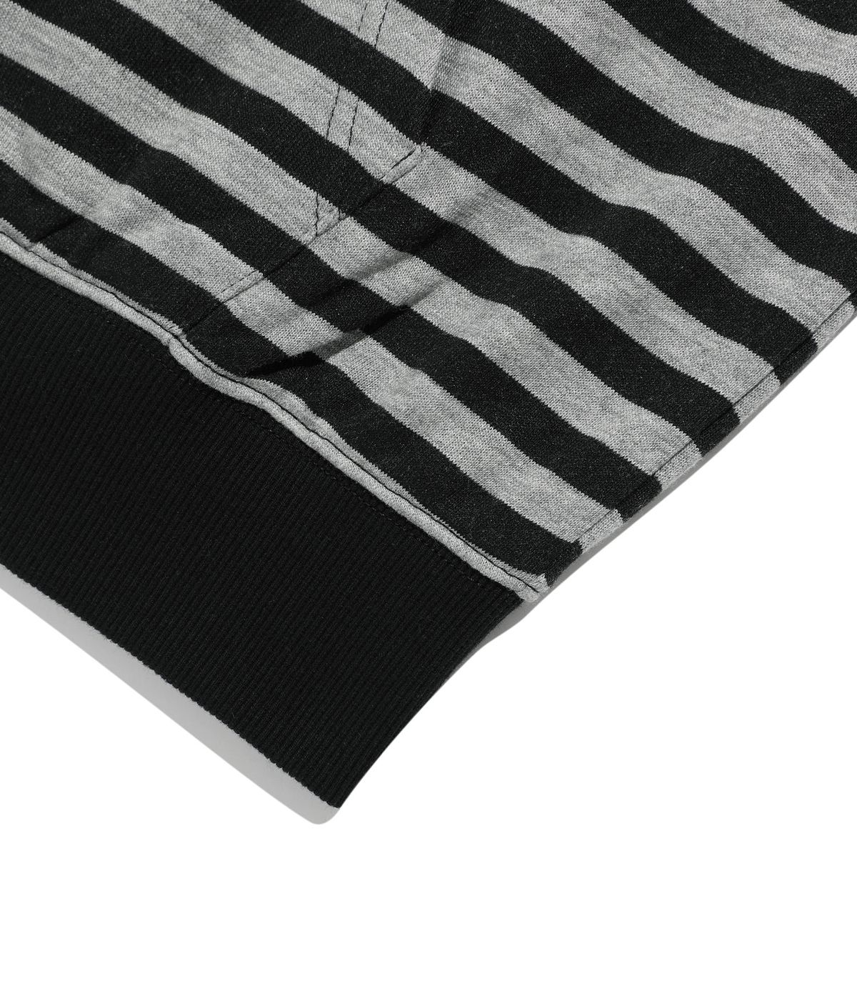 나이스고스트클럽(NICEGHOSTCLUB) STRIPE RUSH 3STAR HOODIE ZIP UP_BLACK(NG2GSUM491A)