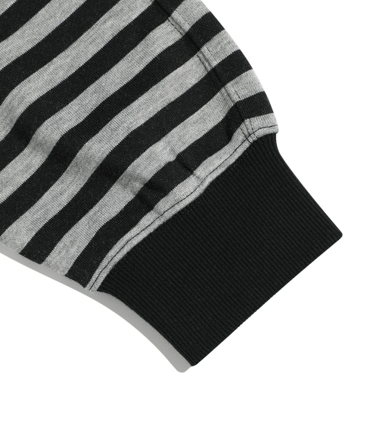 나이스고스트클럽(NICEGHOSTCLUB) STRIPE RUSH 3STAR HOODIE ZIP UP_BLACK(NG2GSUM491A)