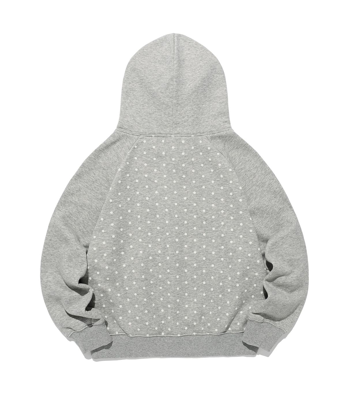나이스고스트클럽(NICEGHOSTCLUB) DOT 3STAR RAGLAN CROP HOODIE ZIP UP_GREY(NG2GSUM493A)