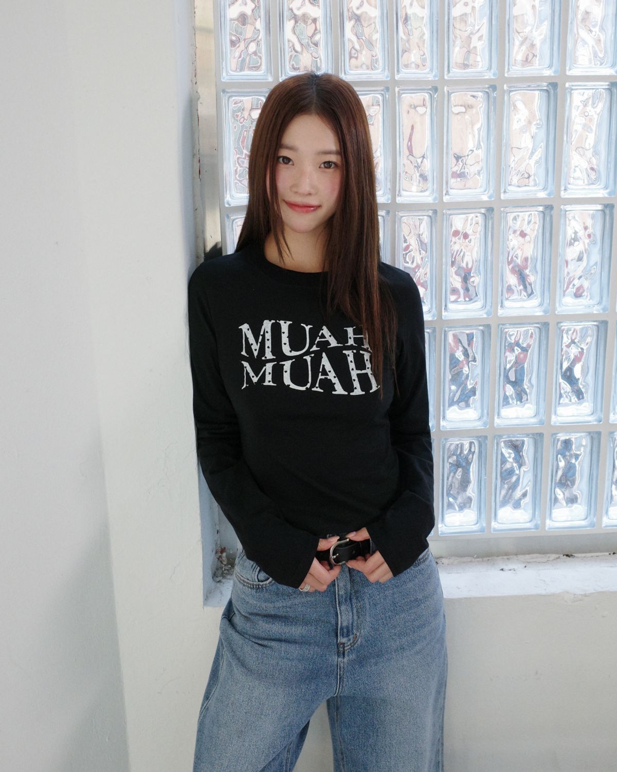 무아무아(MUAHMUAH) 하트 포인트 크롭 티셔츠 [6color]