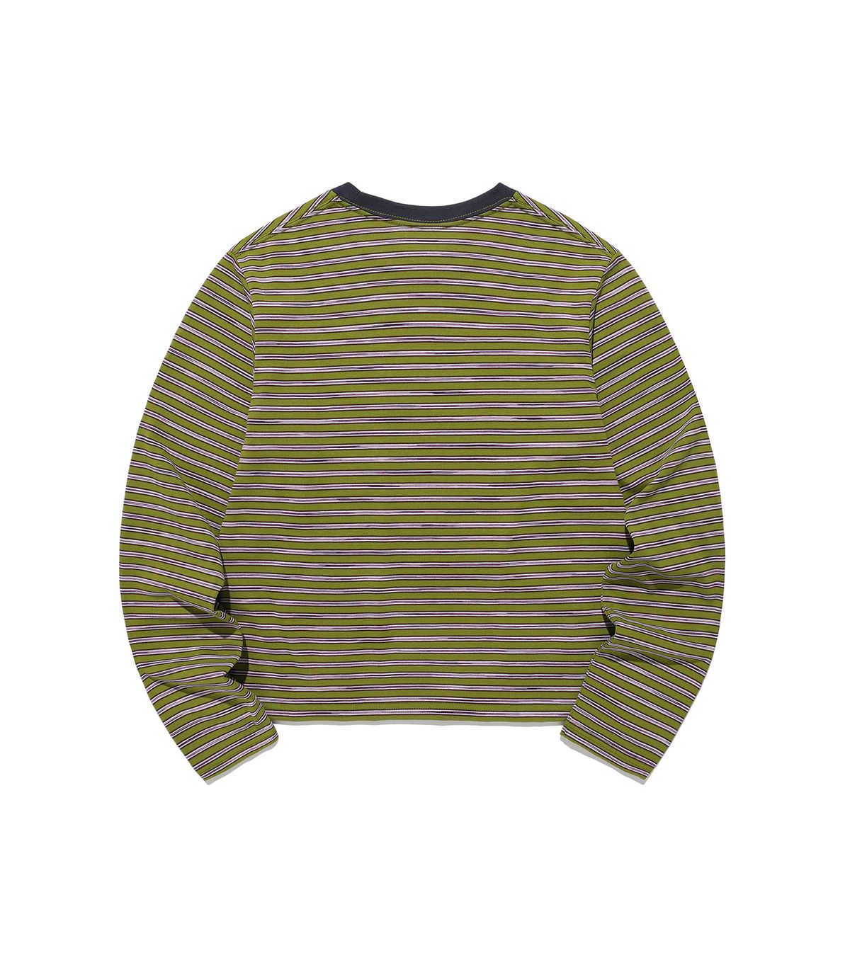 나이스고스트클럽(NICEGHOSTCLUB) STRIPE 3STAR LS TEE_GREEN(NG2GSUT562A)