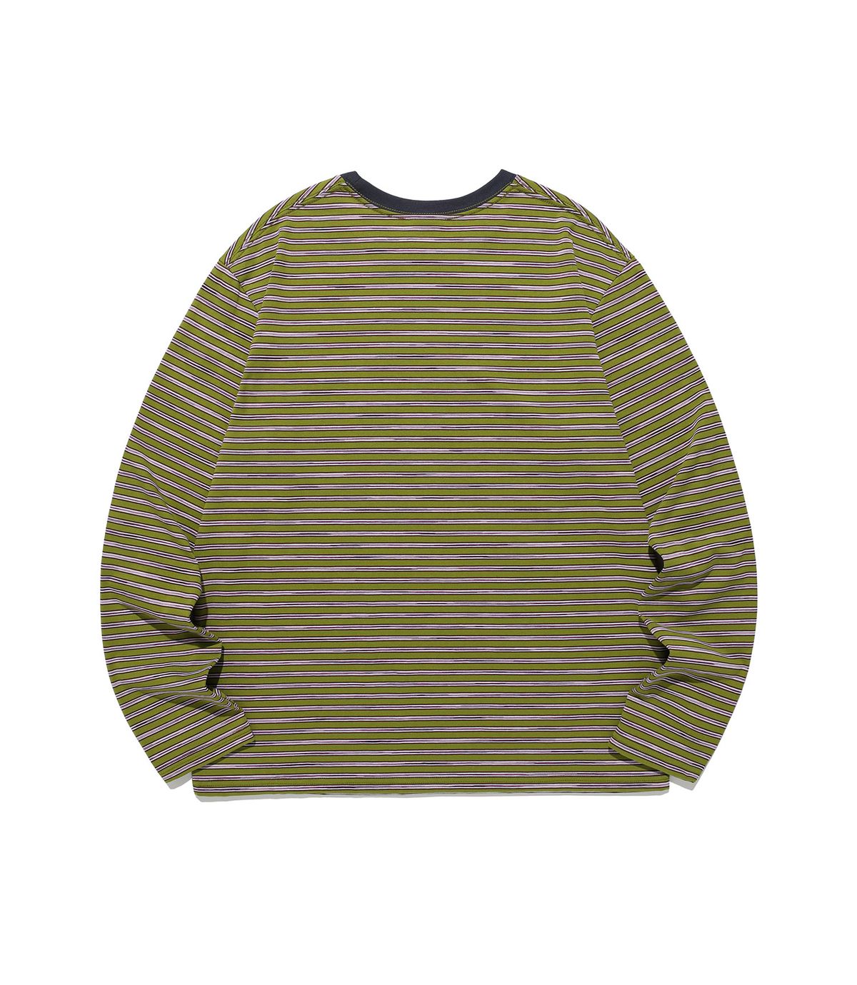 나이스고스트클럽(NICEGHOSTCLUB) STRIPE 3STAR LS TEE_GREEN(NG2GSUT562A)