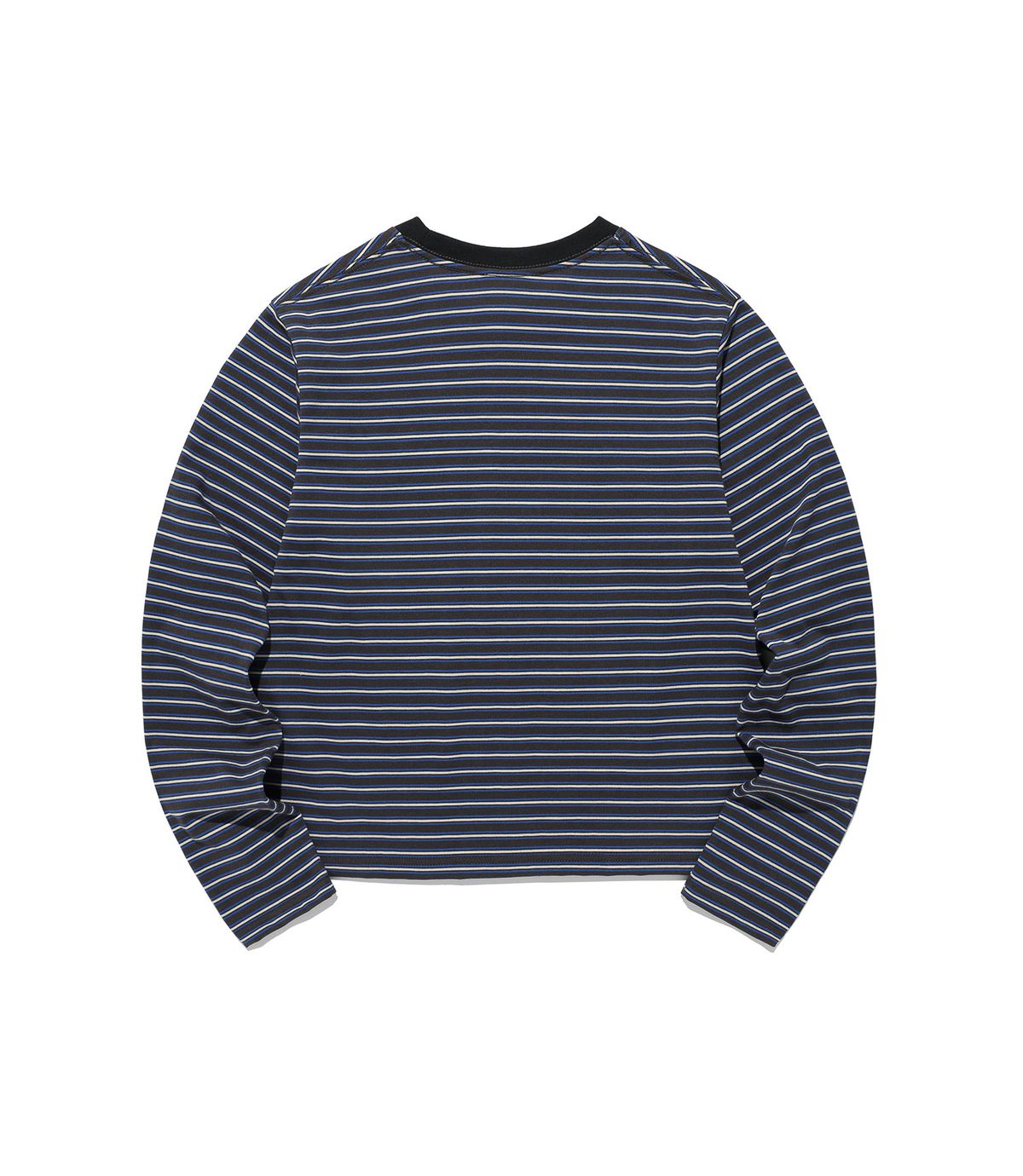 나이스고스트클럽(NICEGHOSTCLUB) STRIPE 3STAR LS TEE_CHARCOAL(NG2GSUT562A)