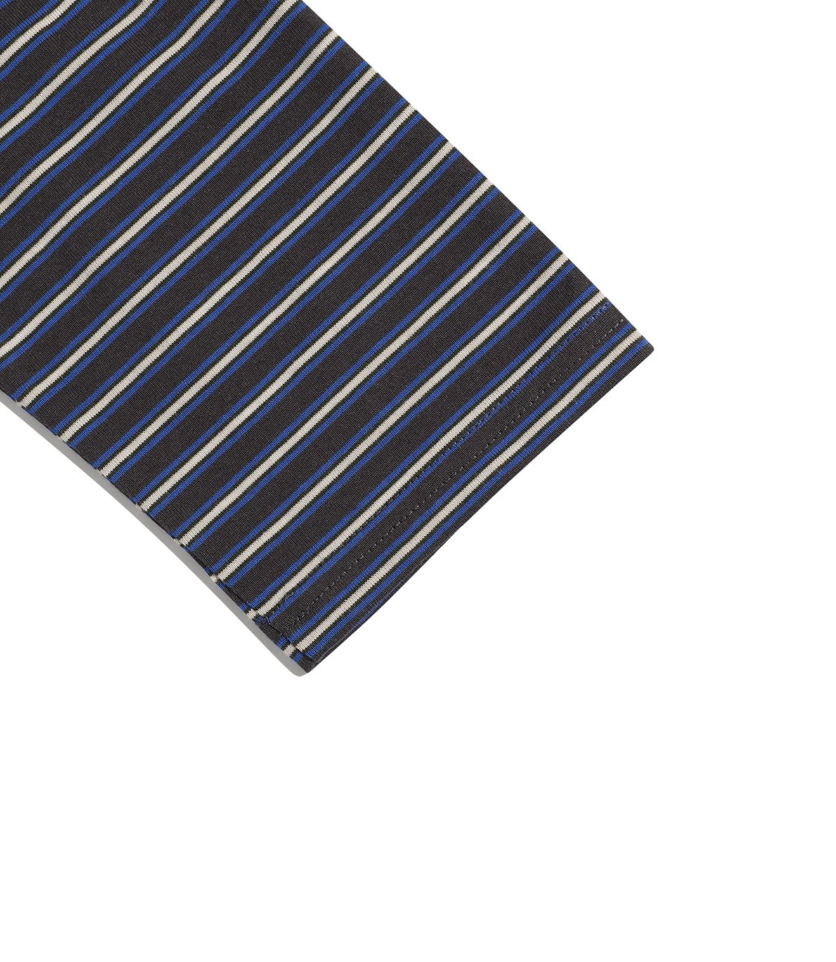나이스고스트클럽(NICEGHOSTCLUB) STRIPE 3STAR LS TEE_CHARCOAL(NG2GSUT562A)