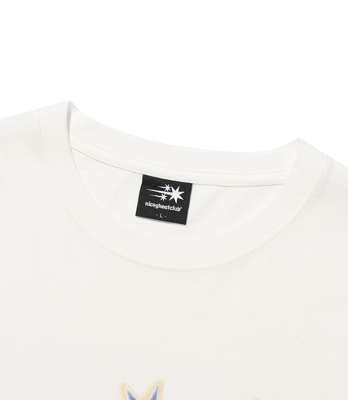 나이스고스트클럽(NICEGHOSTCLUB) DRAWING 3STAR LS TEE_WHITE(NG2GSUT560A)