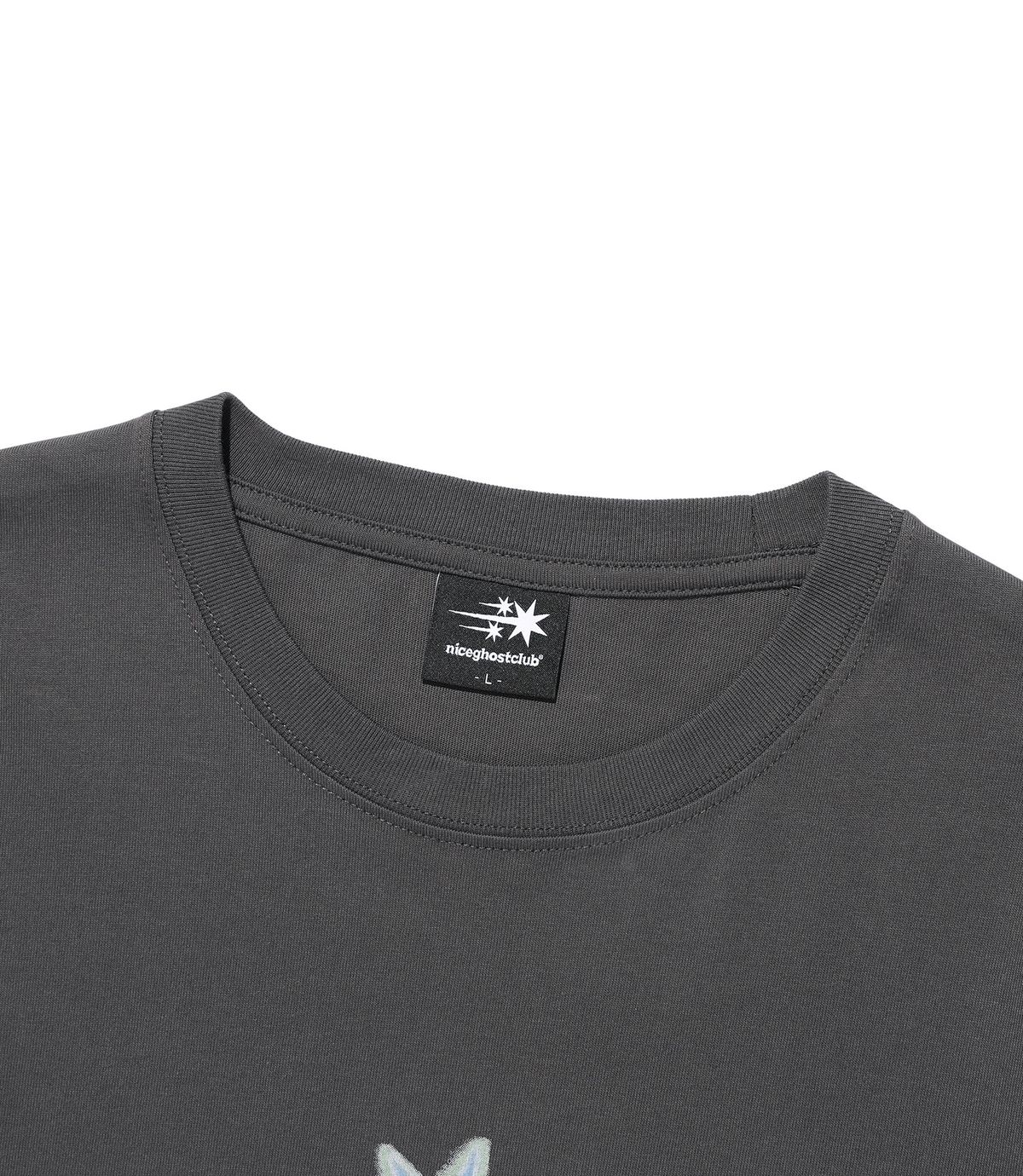 나이스고스트클럽(NICEGHOSTCLUB) DRAWING 3STAR LS TEE_CHARCOAL(NG2GSUT560A)