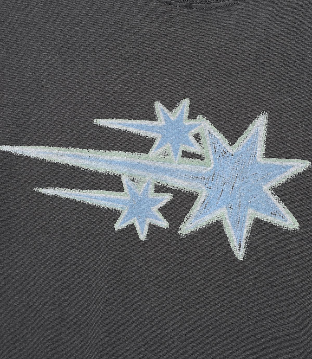 나이스고스트클럽(NICEGHOSTCLUB) DRAWING 3STAR LS TEE_CHARCOAL(NG2GSUT560A)