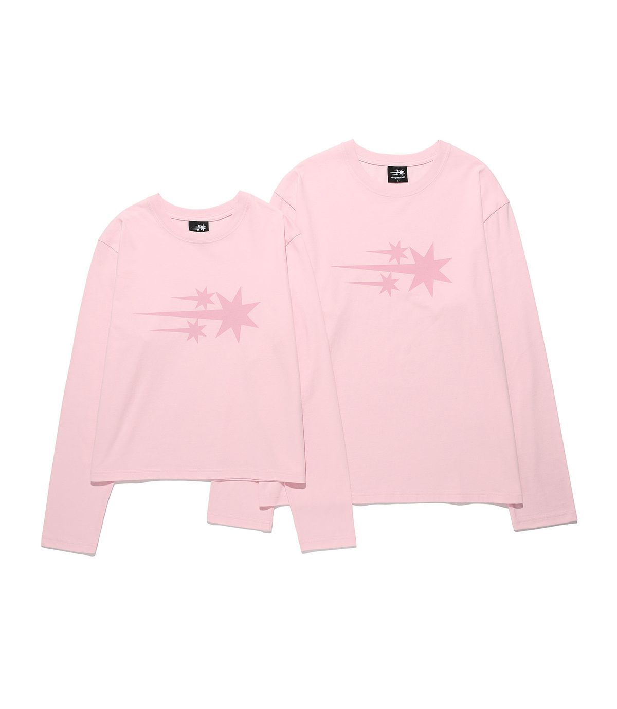 나이스고스트클럽(NICEGHOSTCLUB) 3STAR LS TEE_LIGHT PINK(NG2GSUT561A)