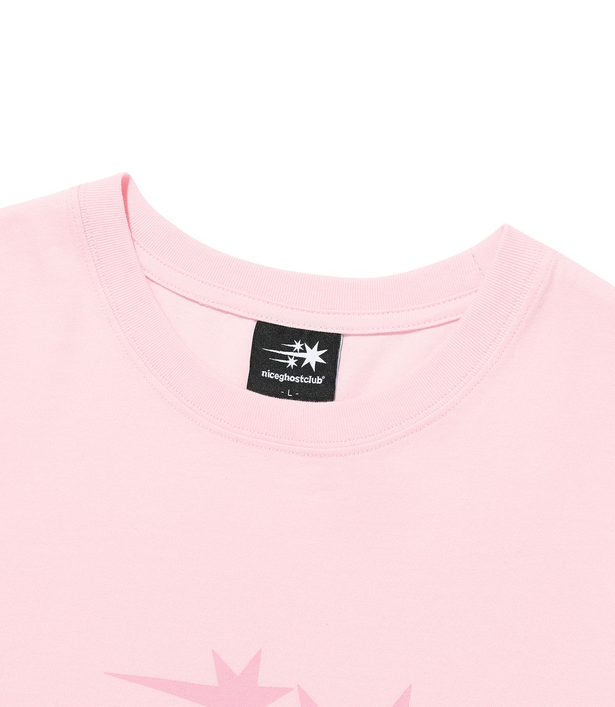 나이스고스트클럽(NICEGHOSTCLUB) 3STAR LS TEE_LIGHT PINK(NG2GSUT561A)
