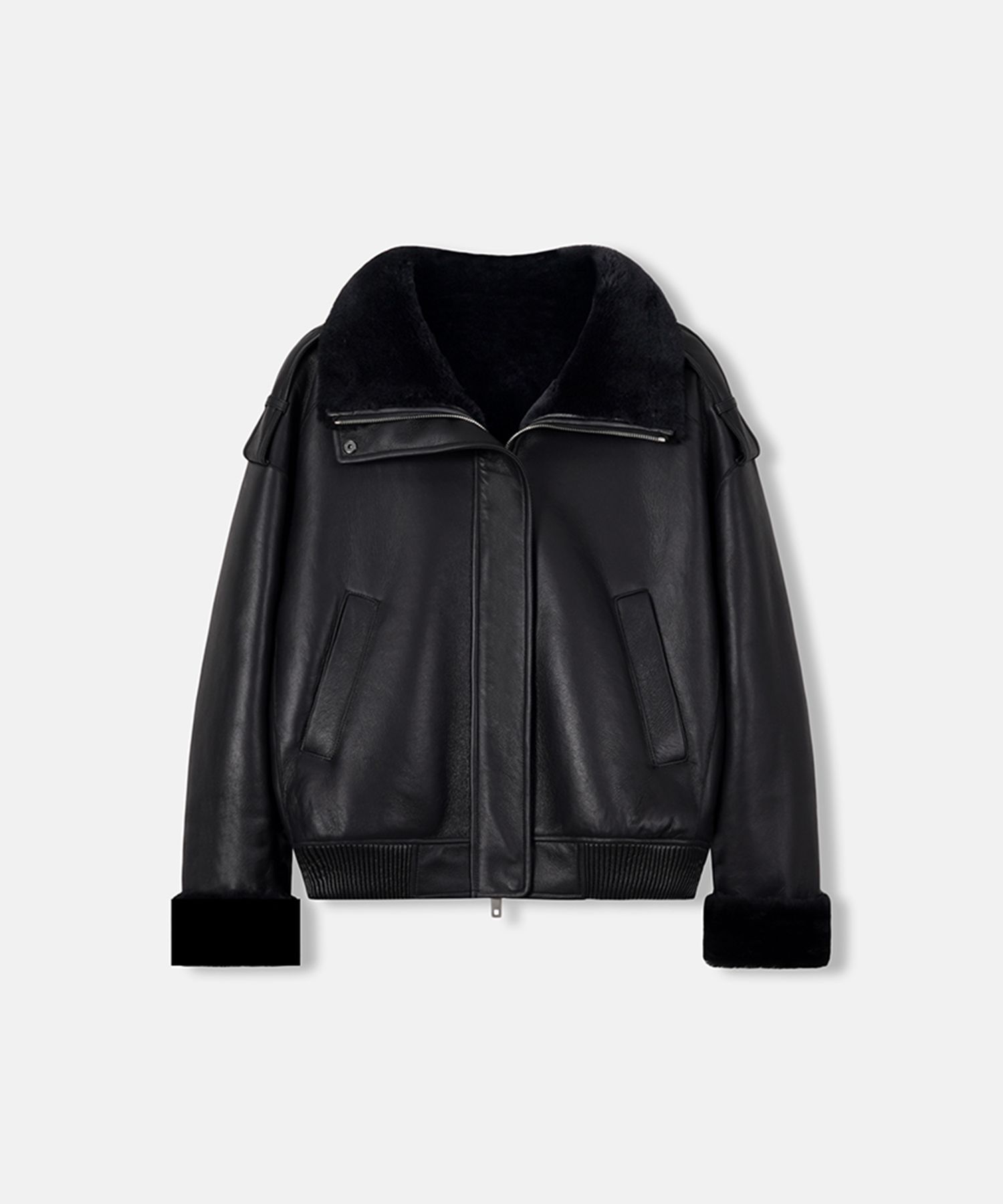 MUSINSA公式 | VERDEMAR Shearling Zip-up Bomber Jacket