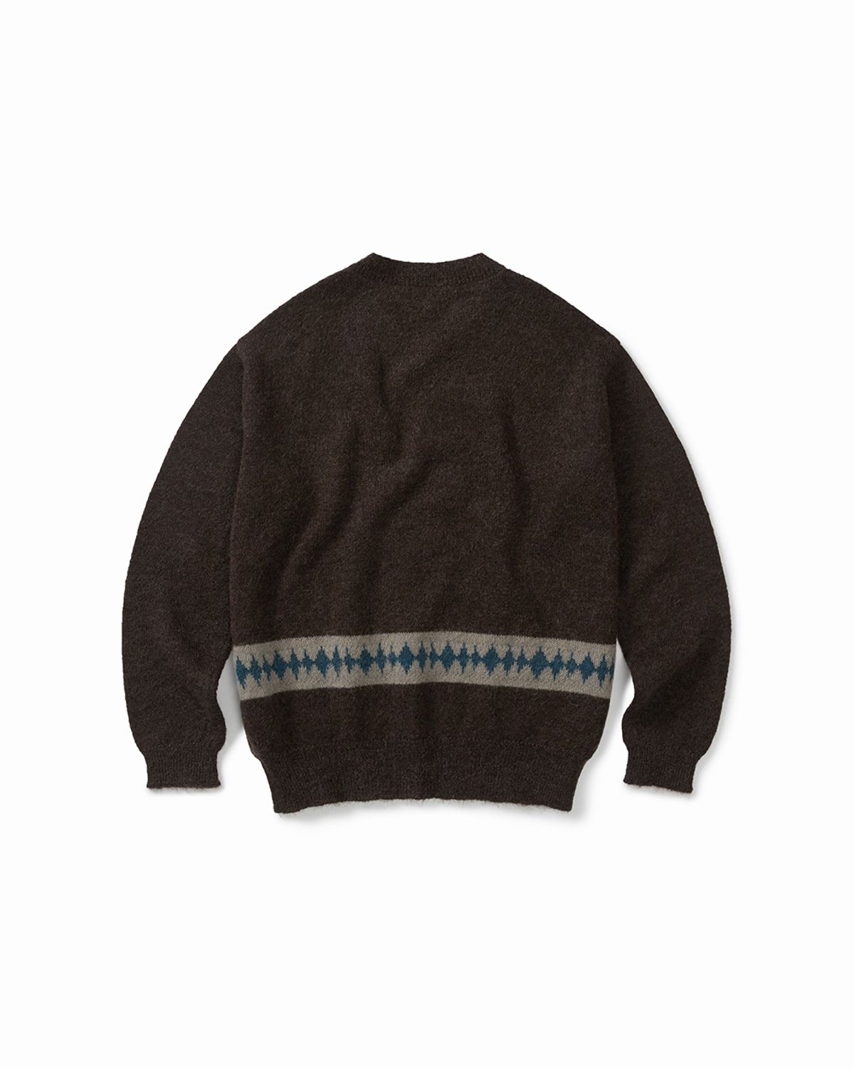 카락터(KARACTOR) Kidmohair v-neck knit / Brown