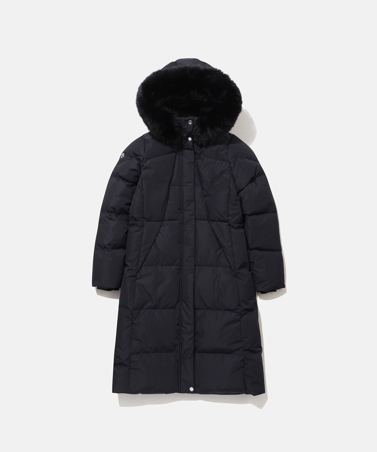 데상트(DESCENTE) 여성 롱 캐논 구스다운 블랙 SP422SDJO7
