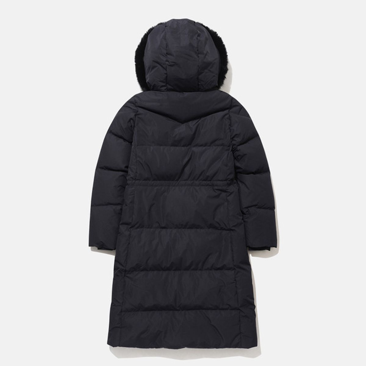 데상트(DESCENTE) 여성 롱 캐논 구스다운 블랙 SP422SDJO7
