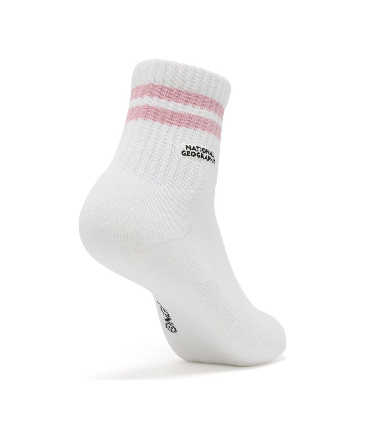 내셔널지오그래픽(NATIONALGEOGRAPHIC) N265ASO040 스트라이프 미들 삭스 PINK