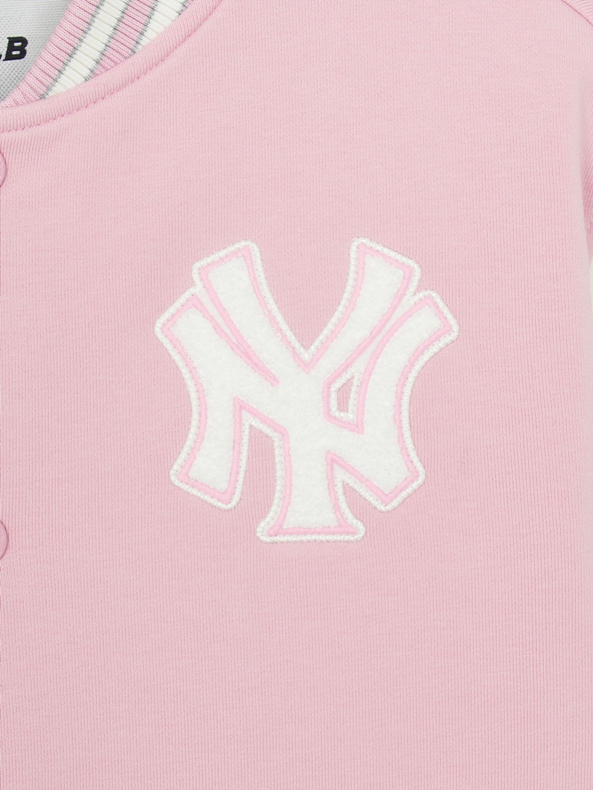 엠엘비 키즈(MLB KIDS) 스포티브 와펜 바시티 패딩 점퍼 NY (Mg.Pink)