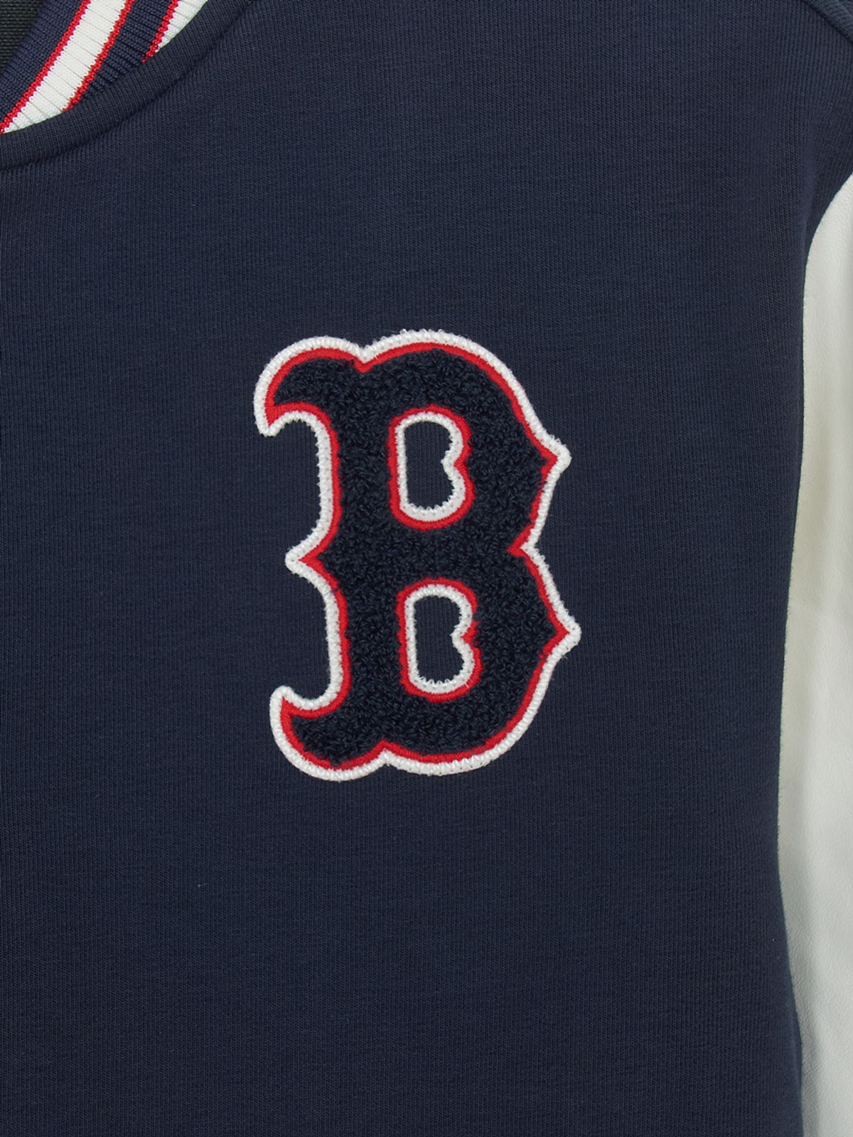 엠엘비 키즈(MLB KIDS) 스포티브 와펜 바시티 패딩 점퍼 BOS (Navy)