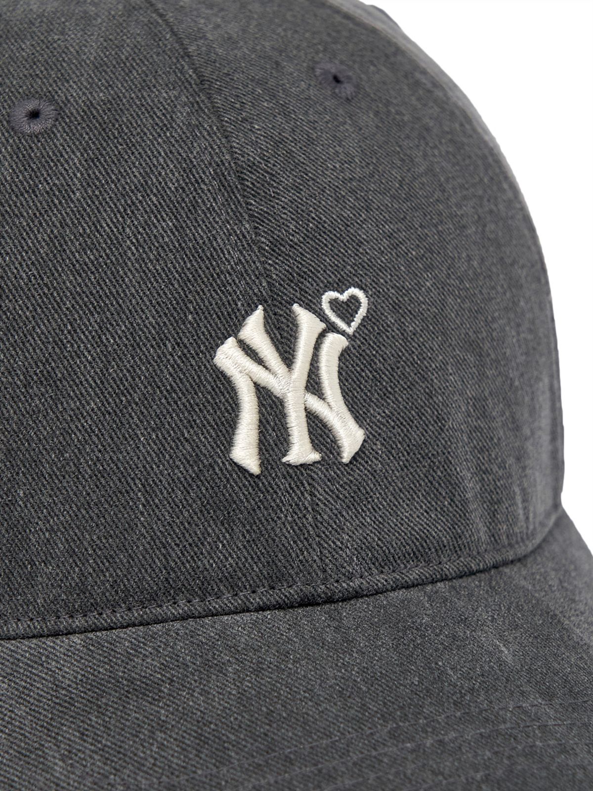 엠엘비 키즈(MLB KIDS) 여아 하트 스트릿 루키 볼캡 NY (Charcoal Grey)