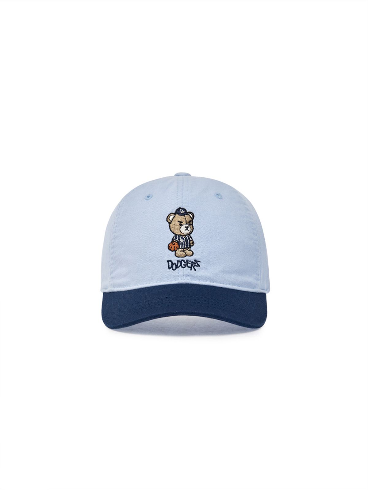 엠엘비 키즈(MLB KIDS) 메가베어 배색 볼캡 LA (Sky blue)