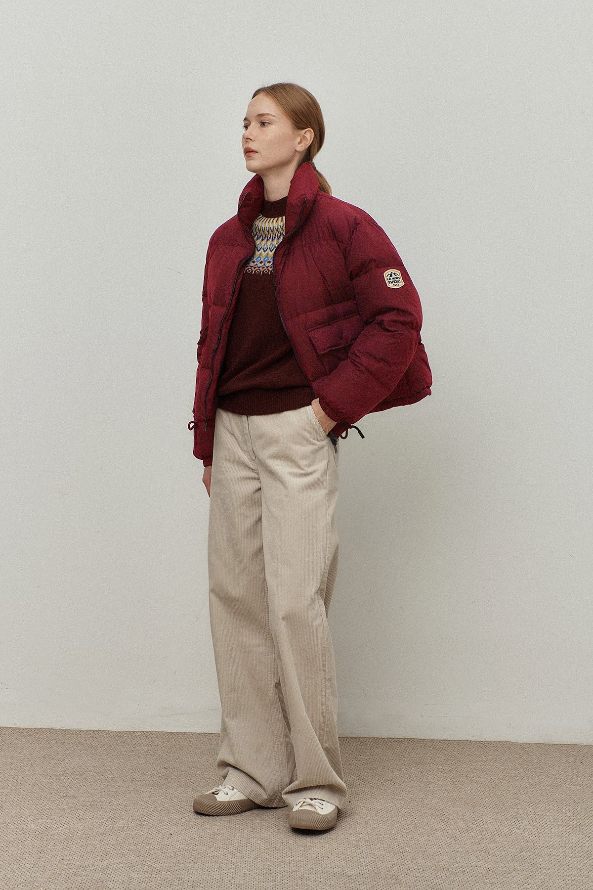 르몽생미셸(LE MONT ST MICHEL) MARTHE - DOUDOUNE REVERSIBLE_burgundy