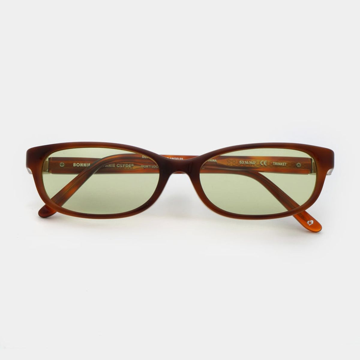 보니 클라이드(BONNIE CLYDE) 트링킷 Trinket Layered Brown Tortoise & Green Tint