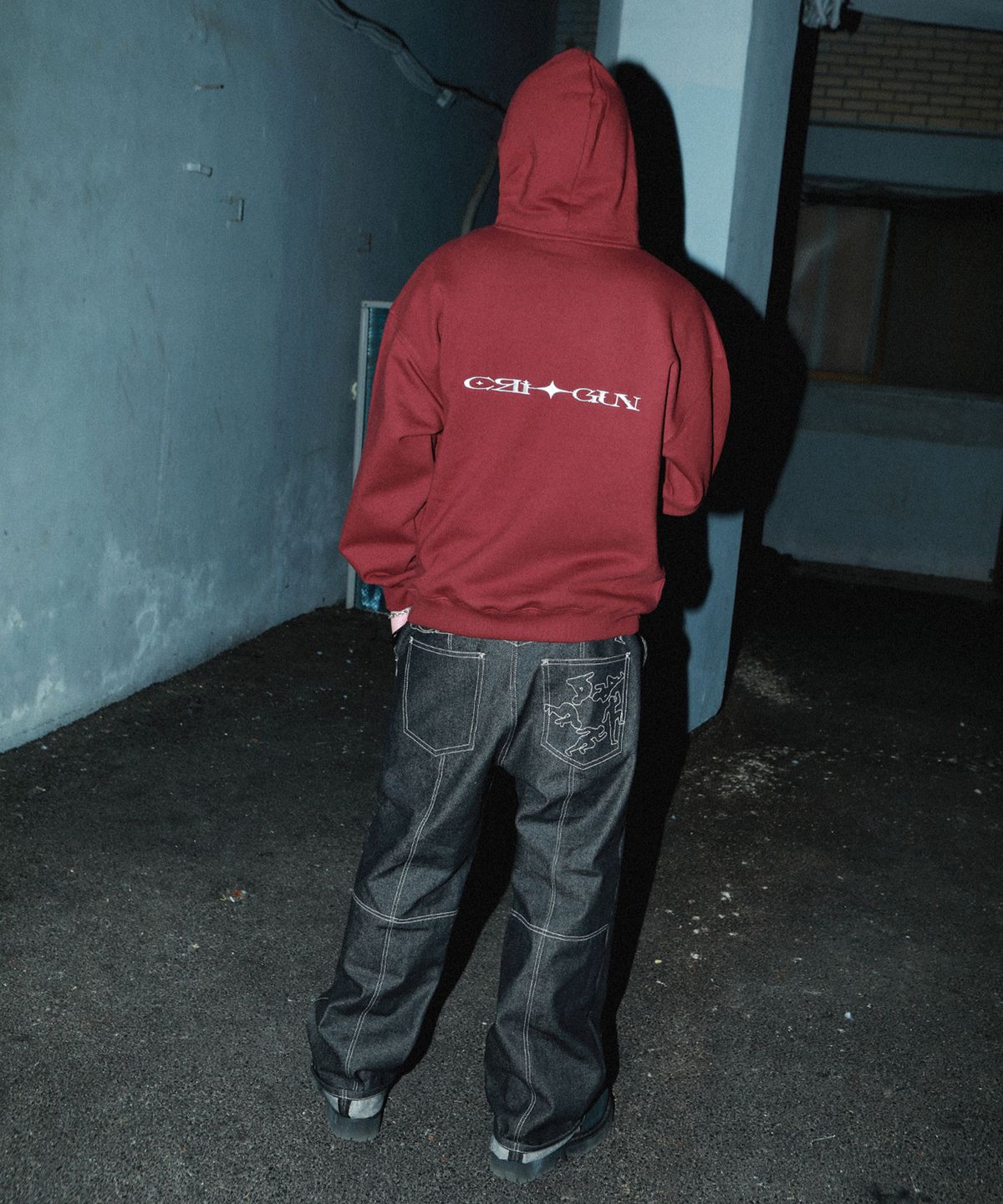 크리건(CRIGUN) ESSENTIAL HOODIE BURGUNDY