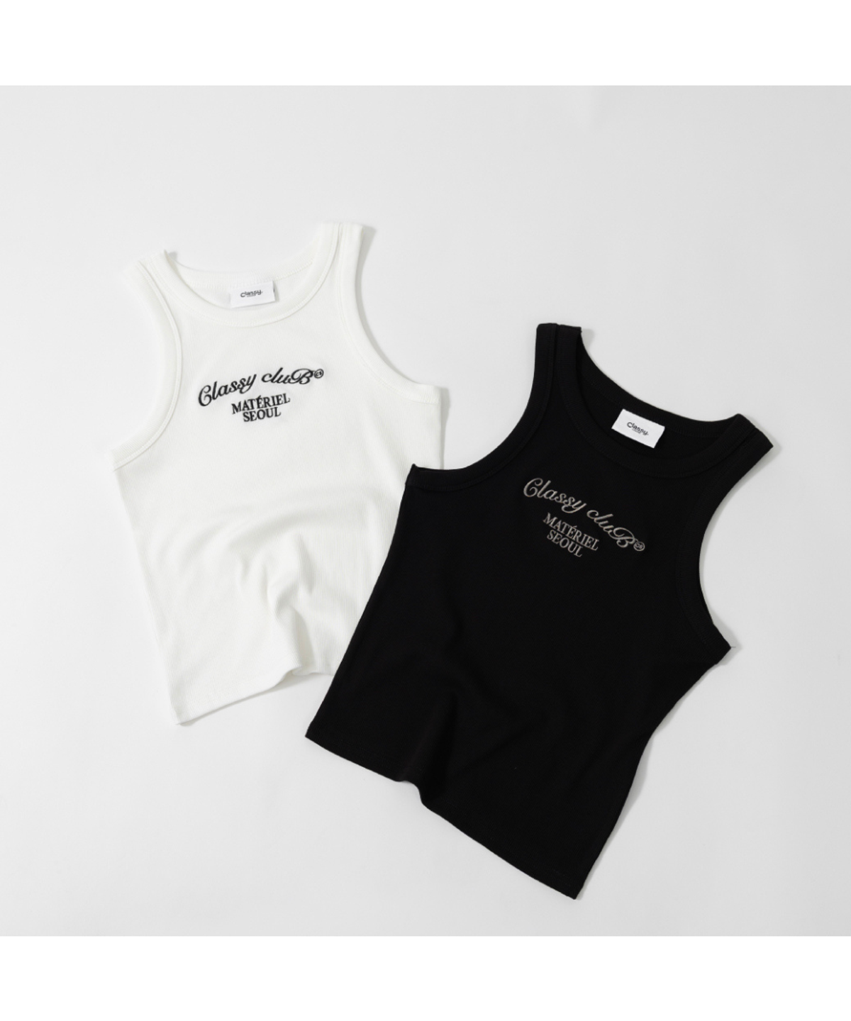 클래씨클럽(CLASSY CLUB) 마테리엘 탱크탑 (2 color)