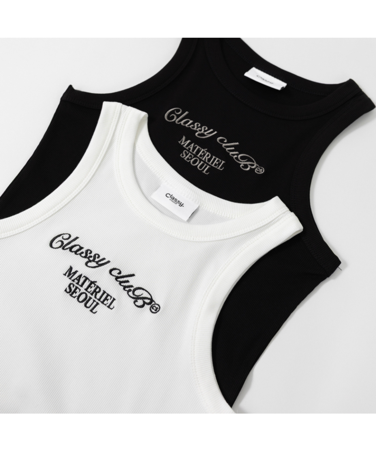 클래씨클럽(CLASSY CLUB) 마테리엘 탱크탑 (2 color)