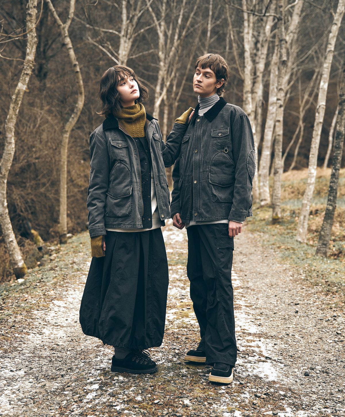 누크피터(NUUKFITTER) HUNTER VINTAGE WASHED COTTON JACKET [BLACK]
