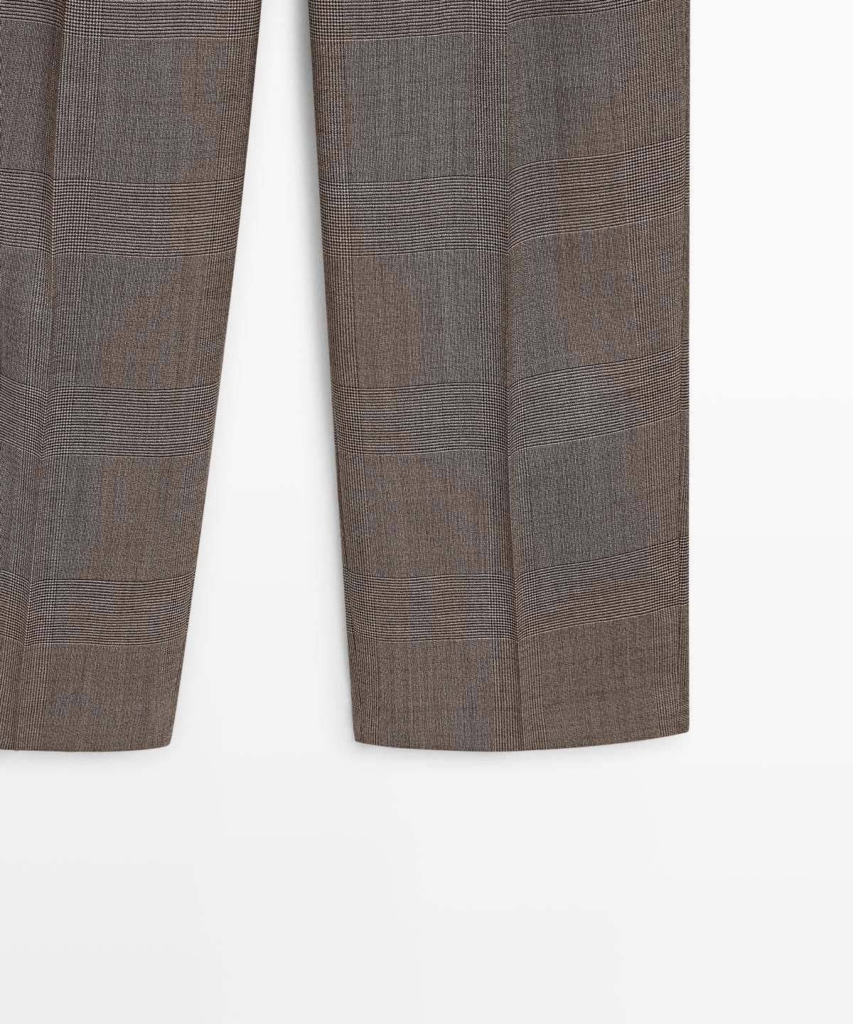 마시모두띠(MASSIMO DUTTI) 체크 울 수트 팬츠