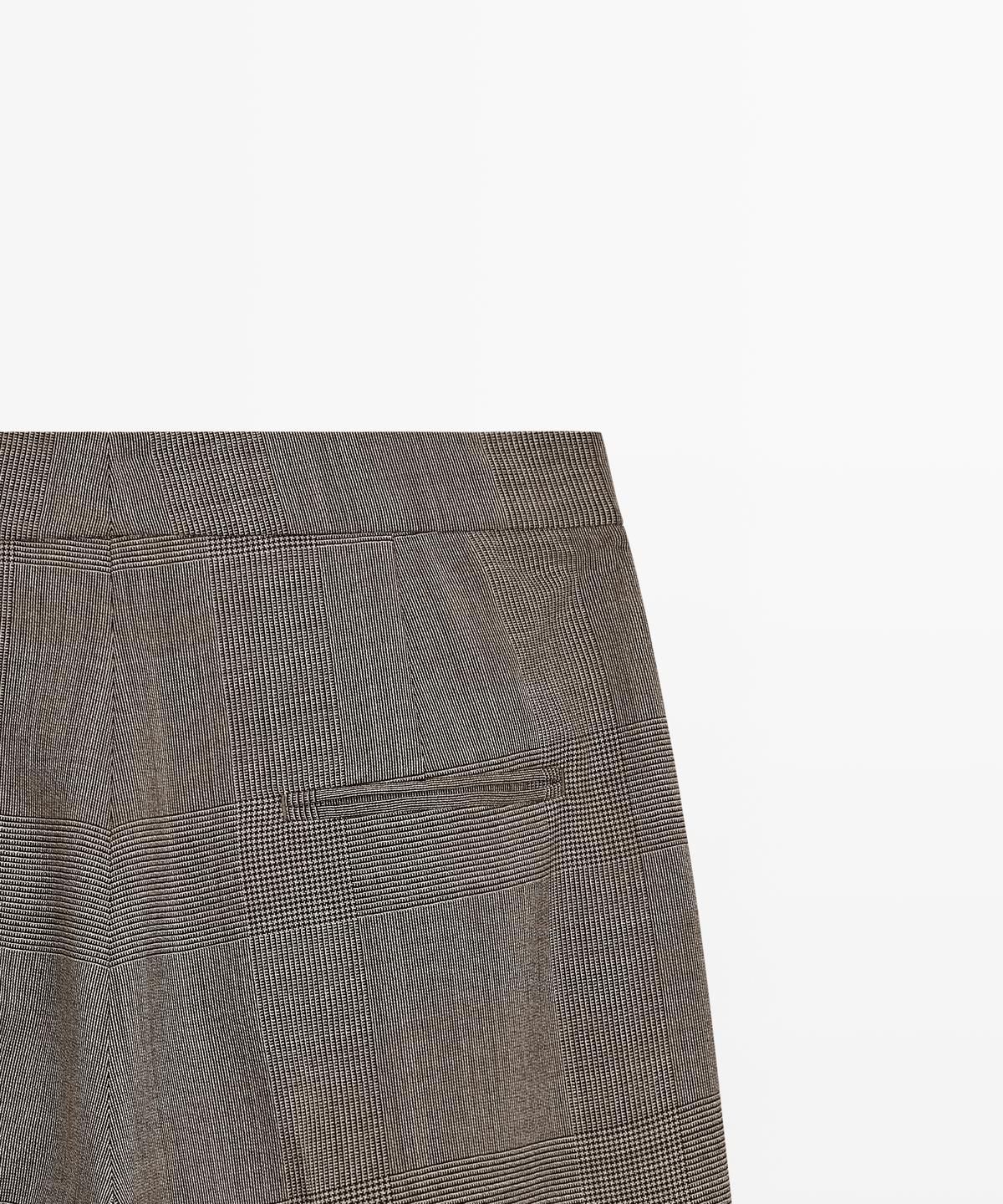 마시모두띠(MASSIMO DUTTI) 체크 울 수트 팬츠