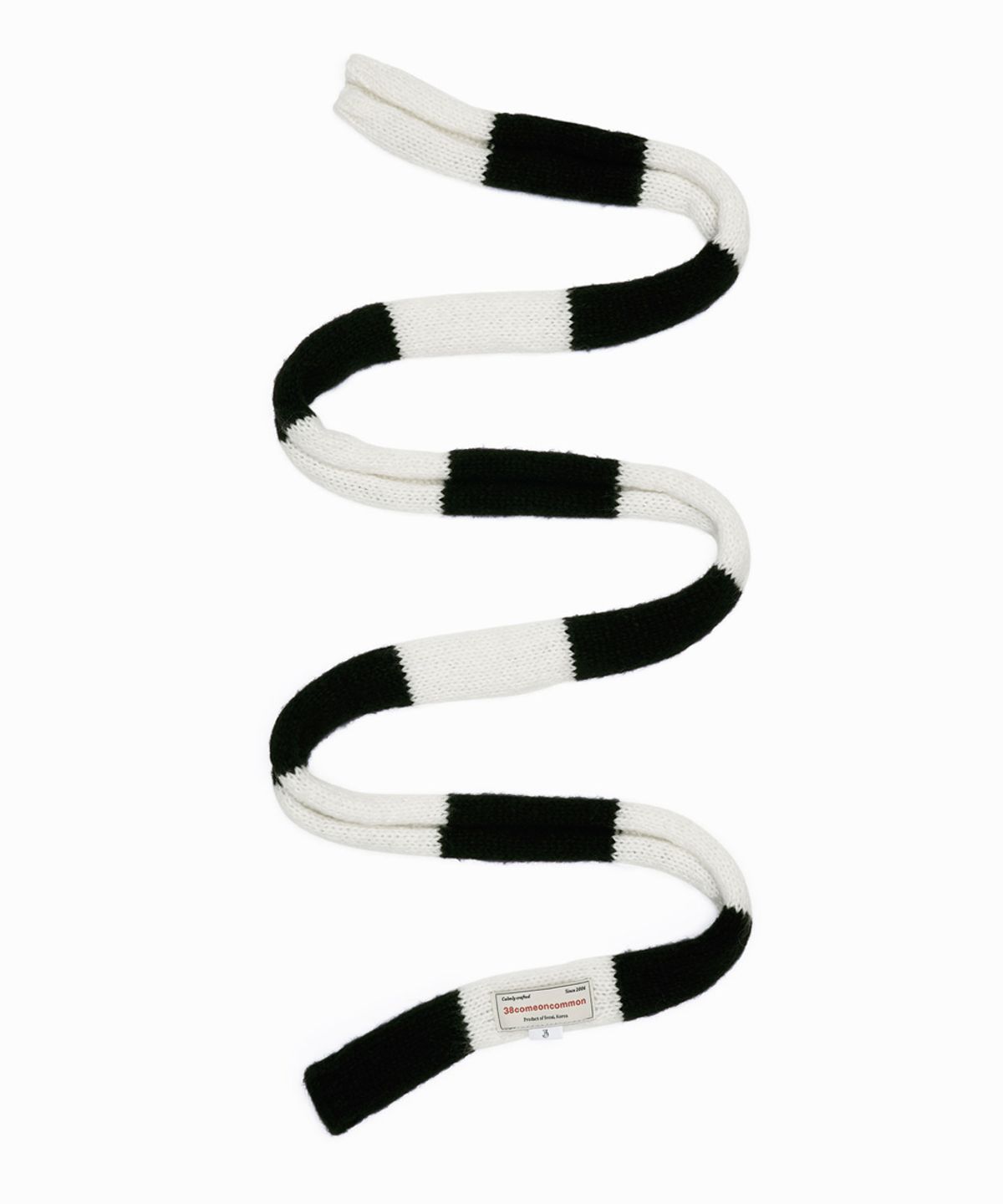 38컴온커먼(38COMEONCOMMON) Mohair Blend Slim Muffler (Black)