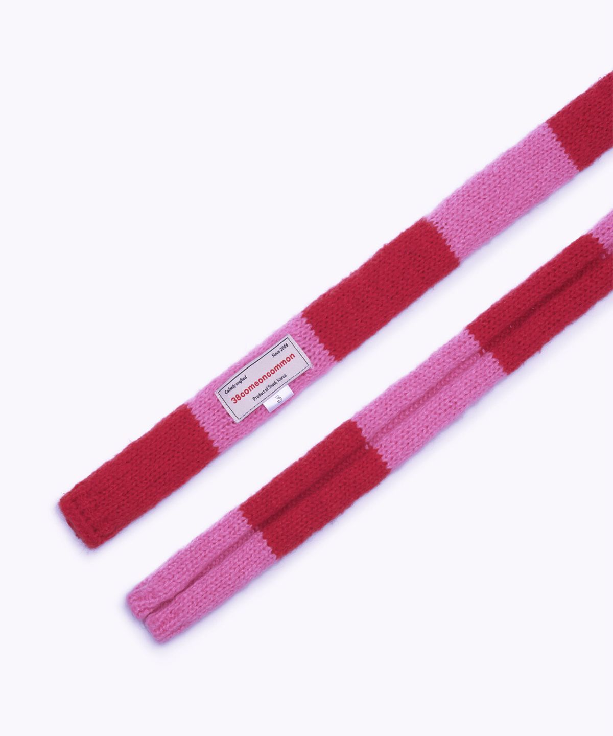 38컴온커먼(38COMEONCOMMON) Mohair Blend Slim Muffler (Pink)