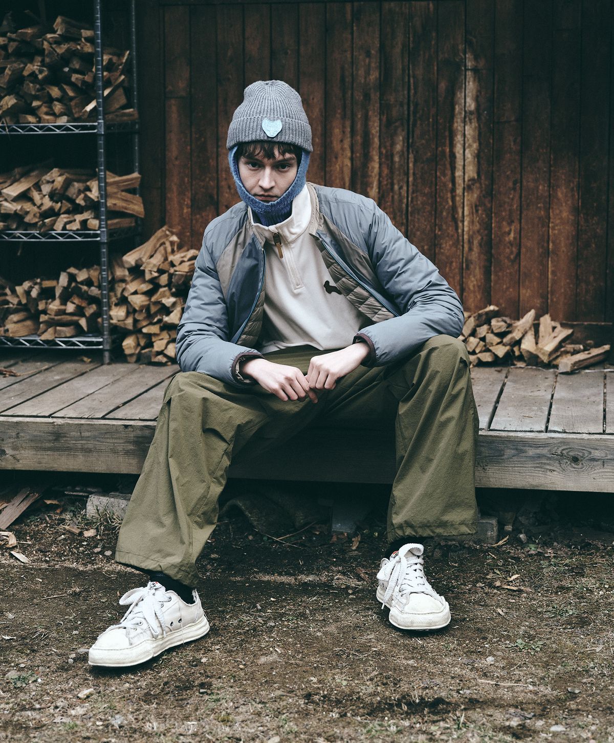 누크피터(NUUKFITTER) CIRRUS REVERSIBLE DOWN JUMPER_MEN [BEIGE]