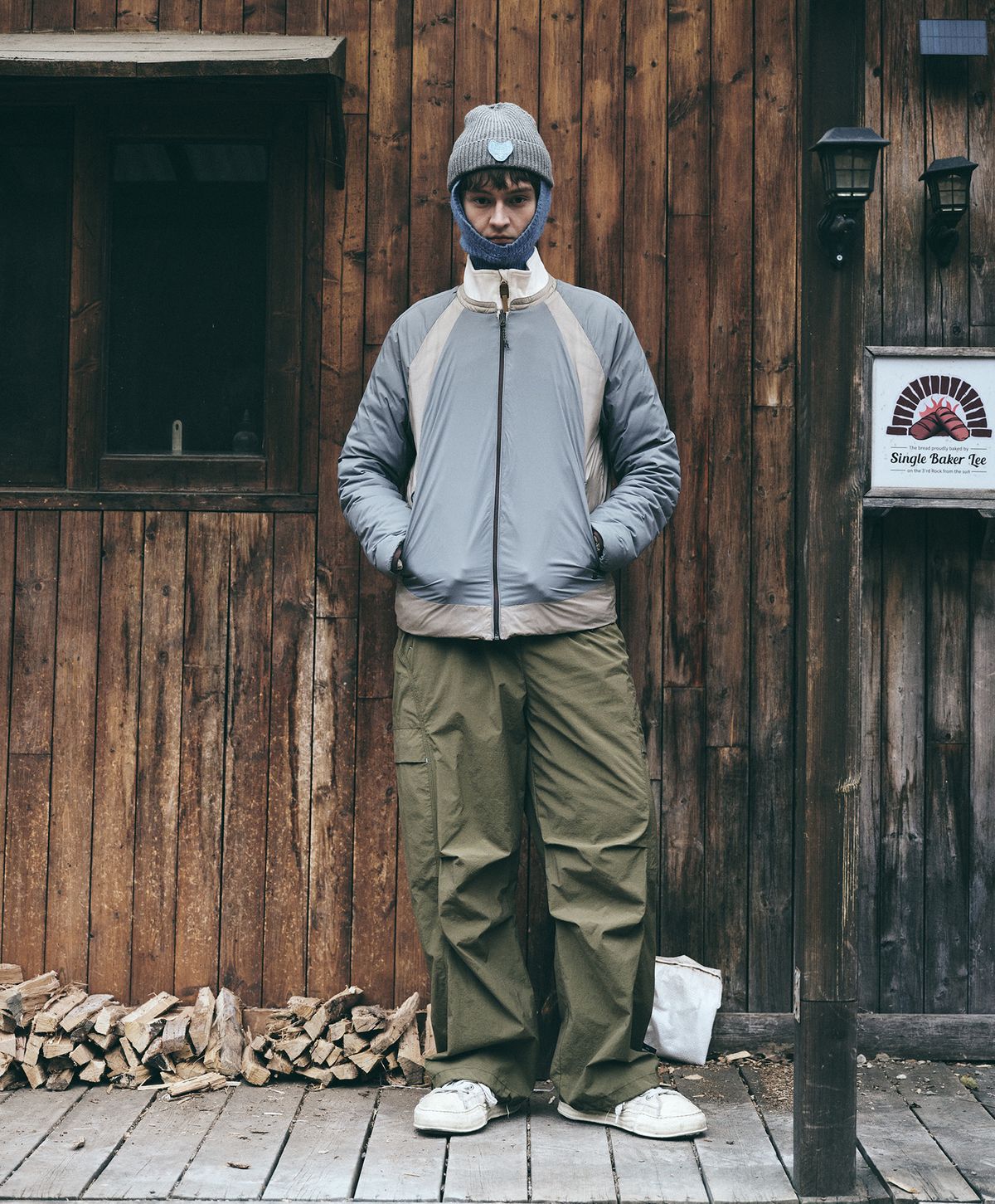 누크피터(NUUKFITTER) CIRRUS REVERSIBLE DOWN JUMPER_MEN [BEIGE]