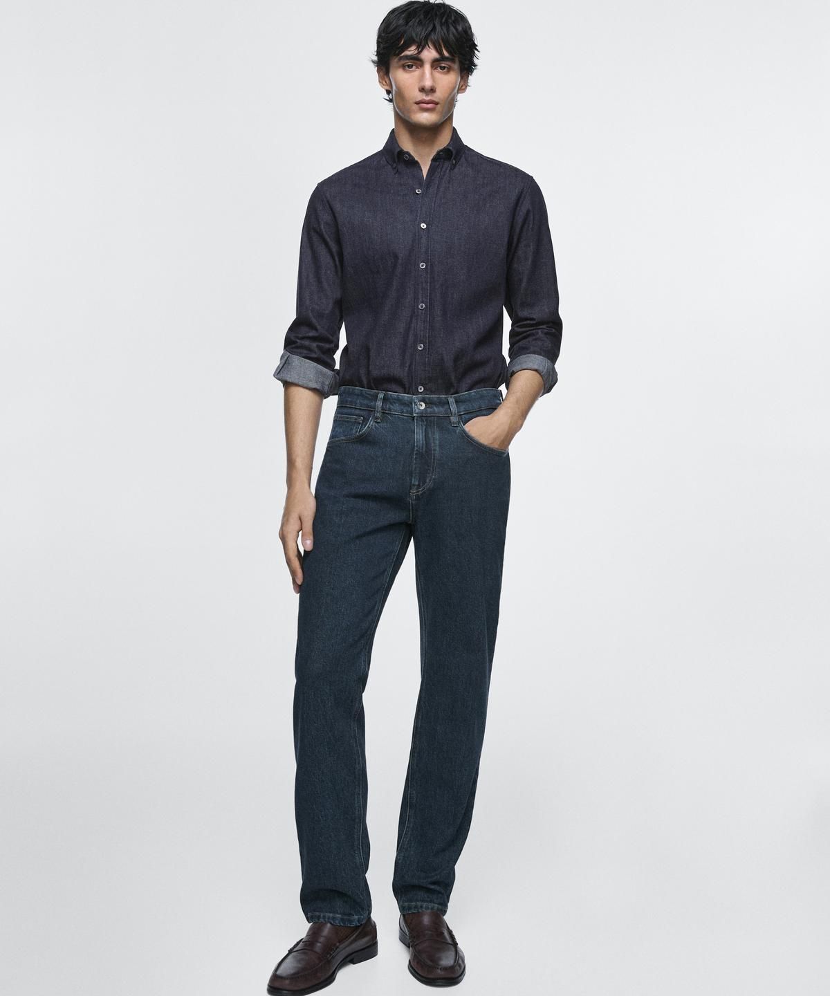 마시모두띠(MASSIMO DUTTI) 테이퍼드핏 진