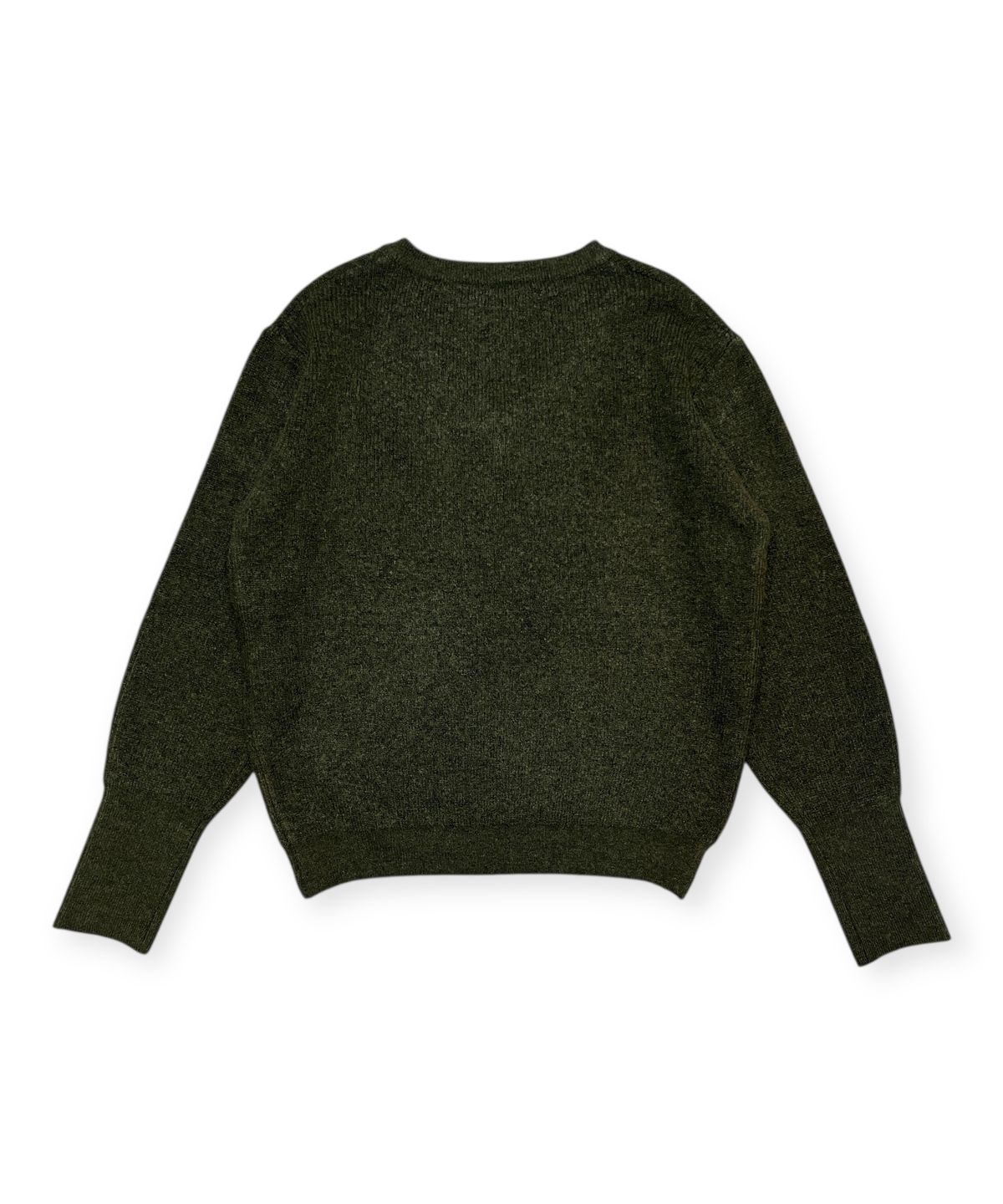 본슬리피(BORN SLIPPY) Muted Zip V-Neck Knit (Khaki)