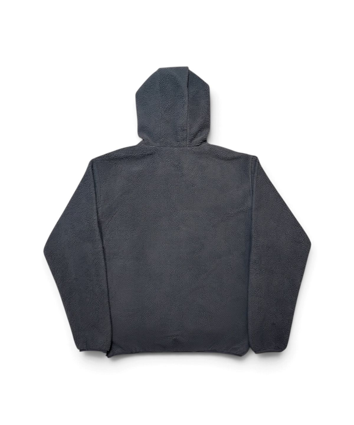 본슬리피(BORN SLIPPY) Calm Texture Hooded Fleece Anorak (Charcoal)
