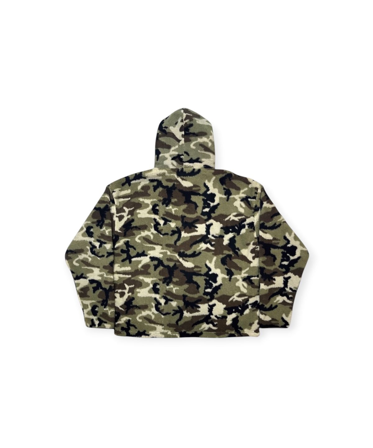 본슬리피(BORN SLIPPY) Soft Camo Essential Fleece Hoodie (Khaki)
