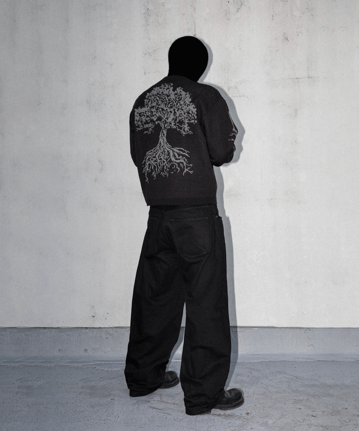 노말릭(NOMALIC) Yggdrasil Knit - Crop Fit Black
