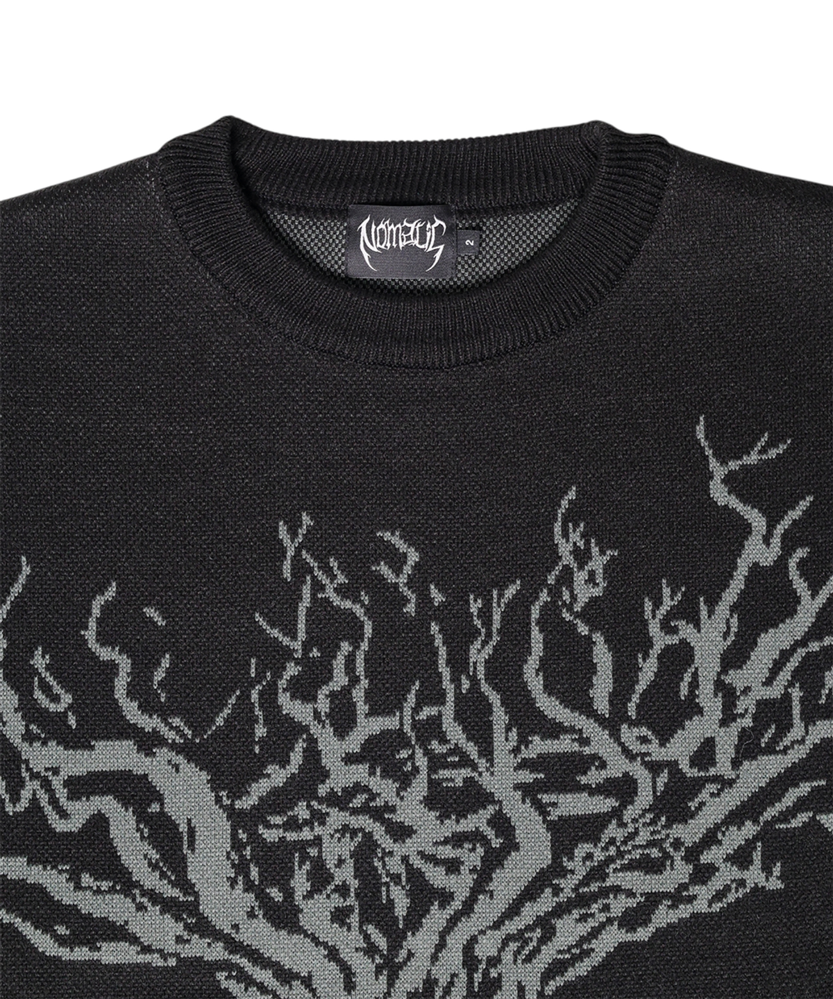 노말릭(NOMALIC) Yggdrasil Knit - Crop Fit Black