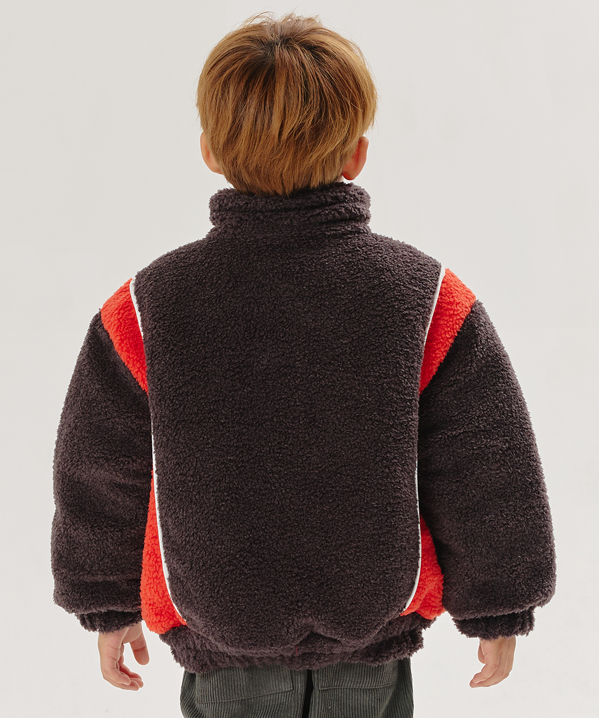 라메종드도도(LA MAISON DE DODO) reversible DODO Fleece Jacket (Burgandy/Red)_겨울용 뽀글이 아우터