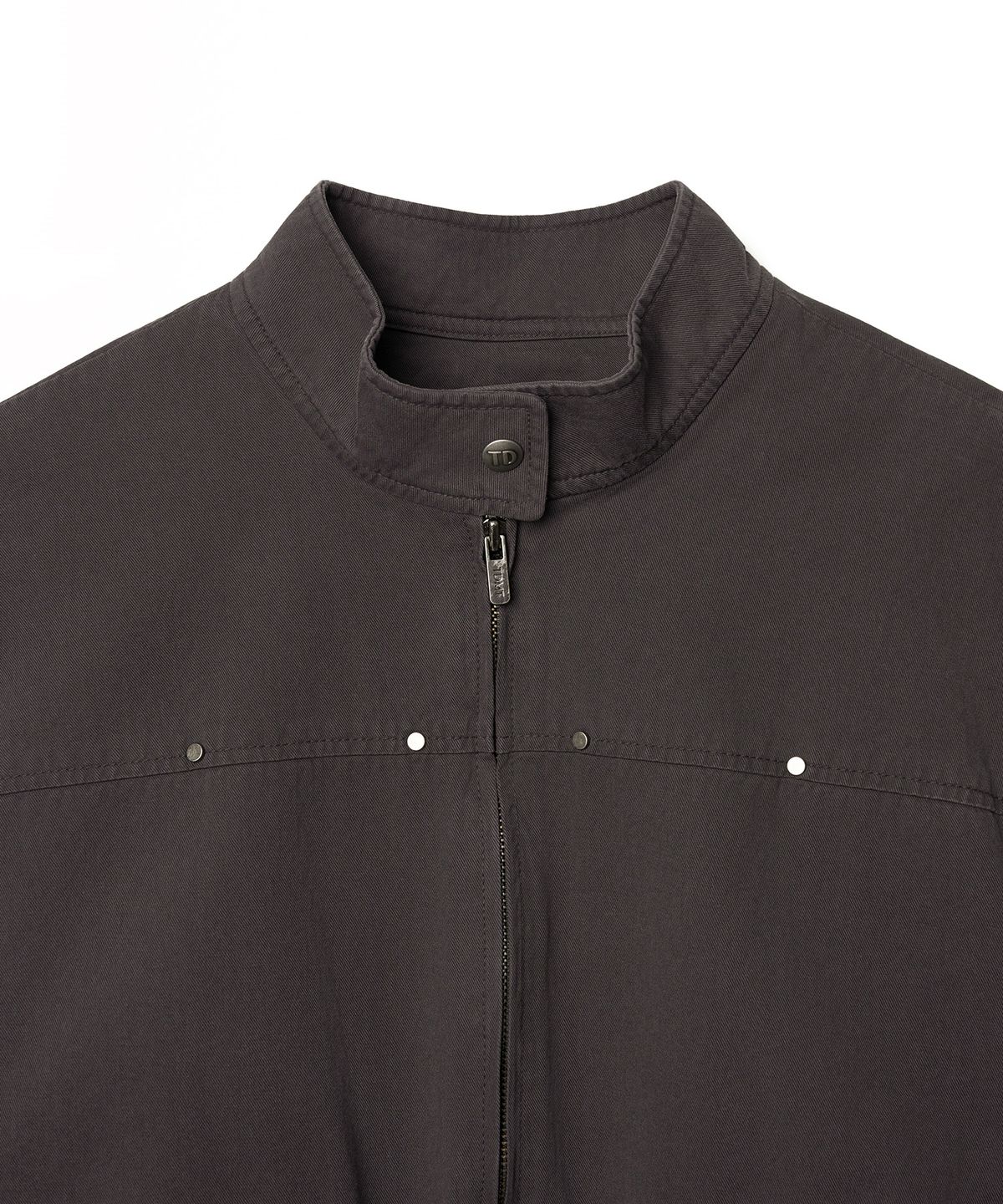 튜드먼트(TTUDEMENT) WASHED COTTON JACKET_CHARCOAL